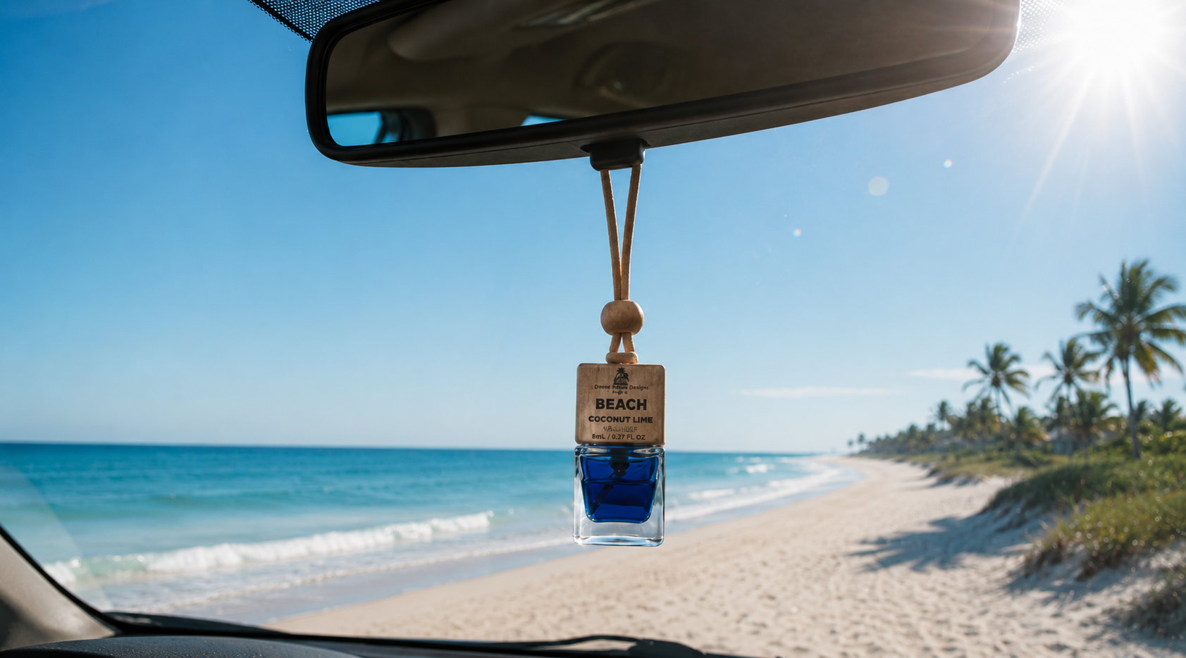 Car Scent Diffuser | Long-Lasting Coastal Hanging Air Freshener