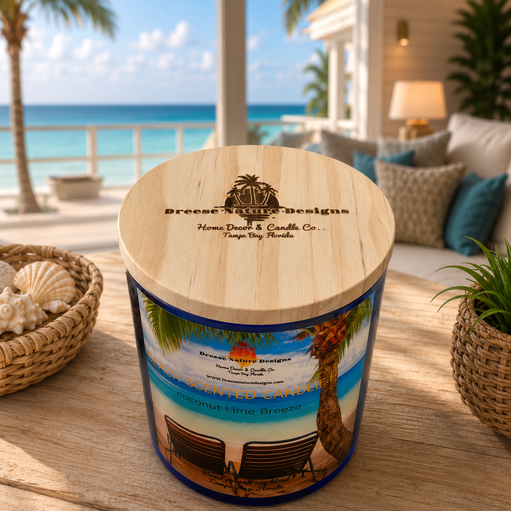 17 oz Soy Blend Tumbler Candle | 100 hours Long-Lasting Coastal Candle