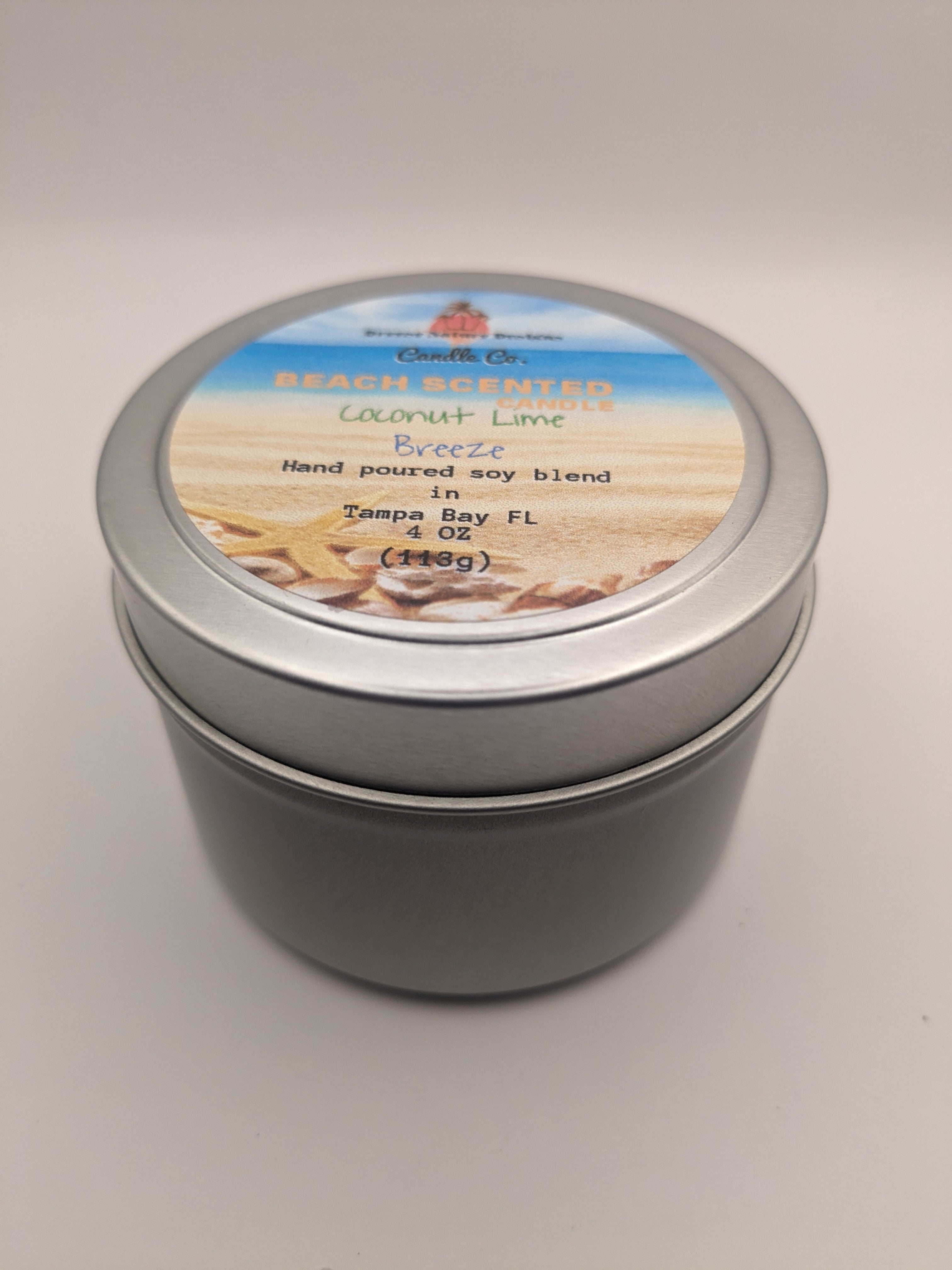 4 oz Soy Blend Candle - Travel Size Coastal Handcrafted Candle