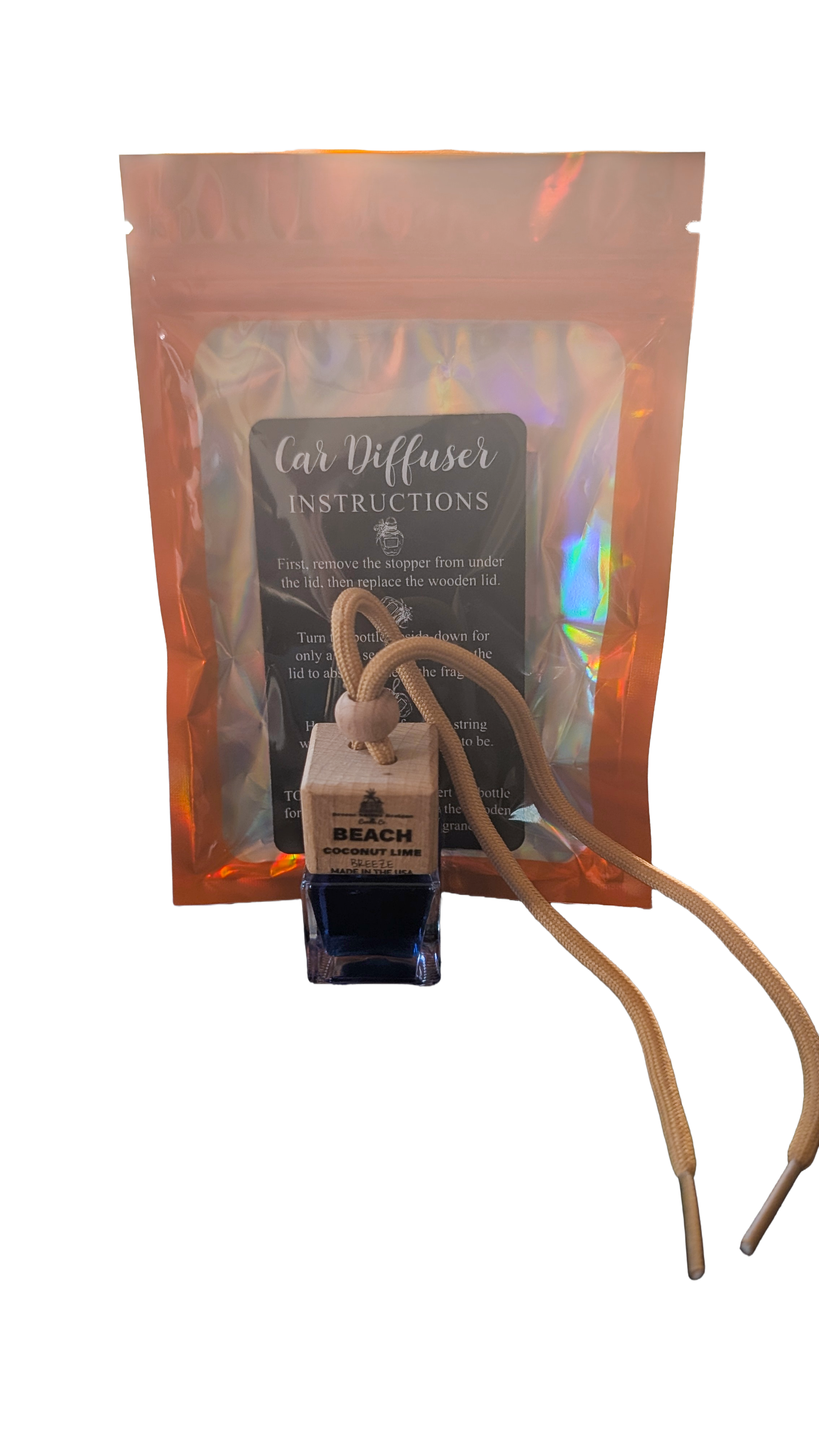 Car Scent Diffuser | Long-Lasting Coastal Hanging Air Freshener
