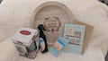 Thank You Closing Gift Package includes a wax warmer, (1) wax cubes, (1) room spray, Home Sweet Home wood tray, Home Sweet Home greeting card
