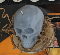 SKULL SOY PILLAR CANDLE